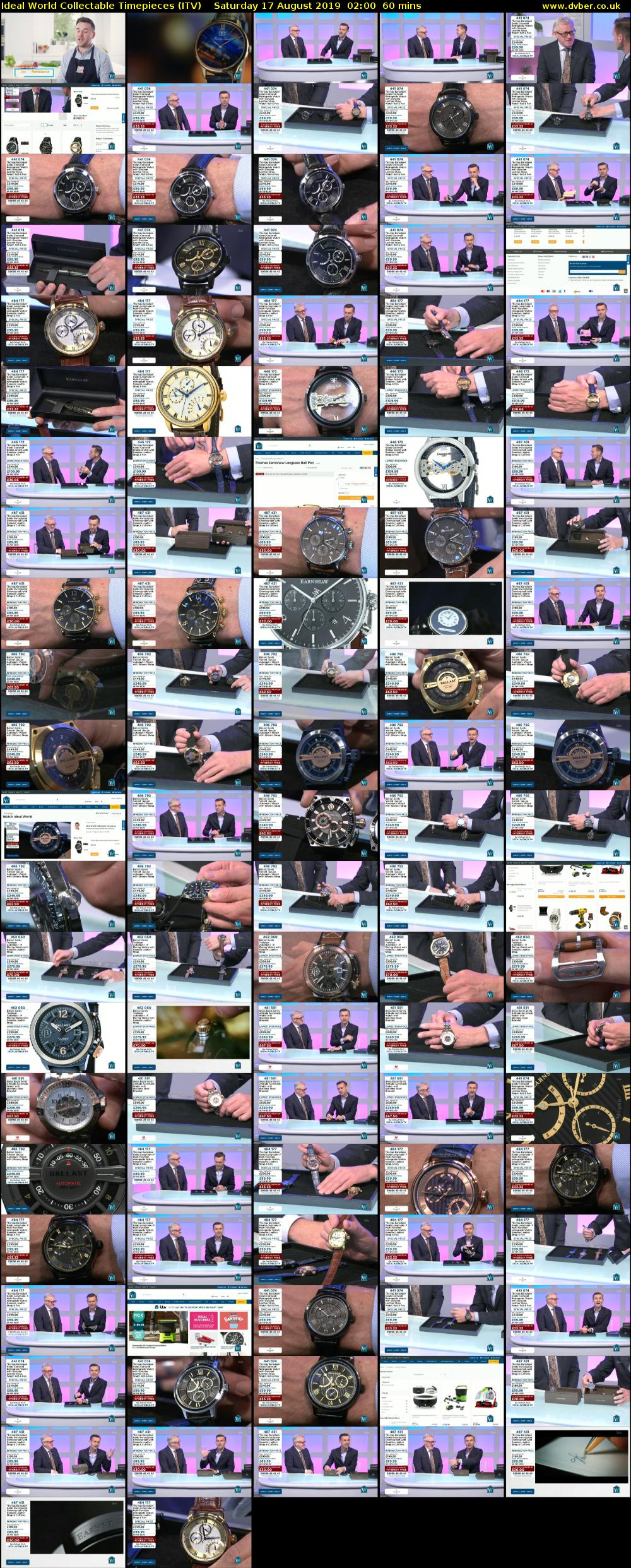 Ideal World Collectable Timepieces (ITV) Saturday 17 August 2019 02:00 - 03:00