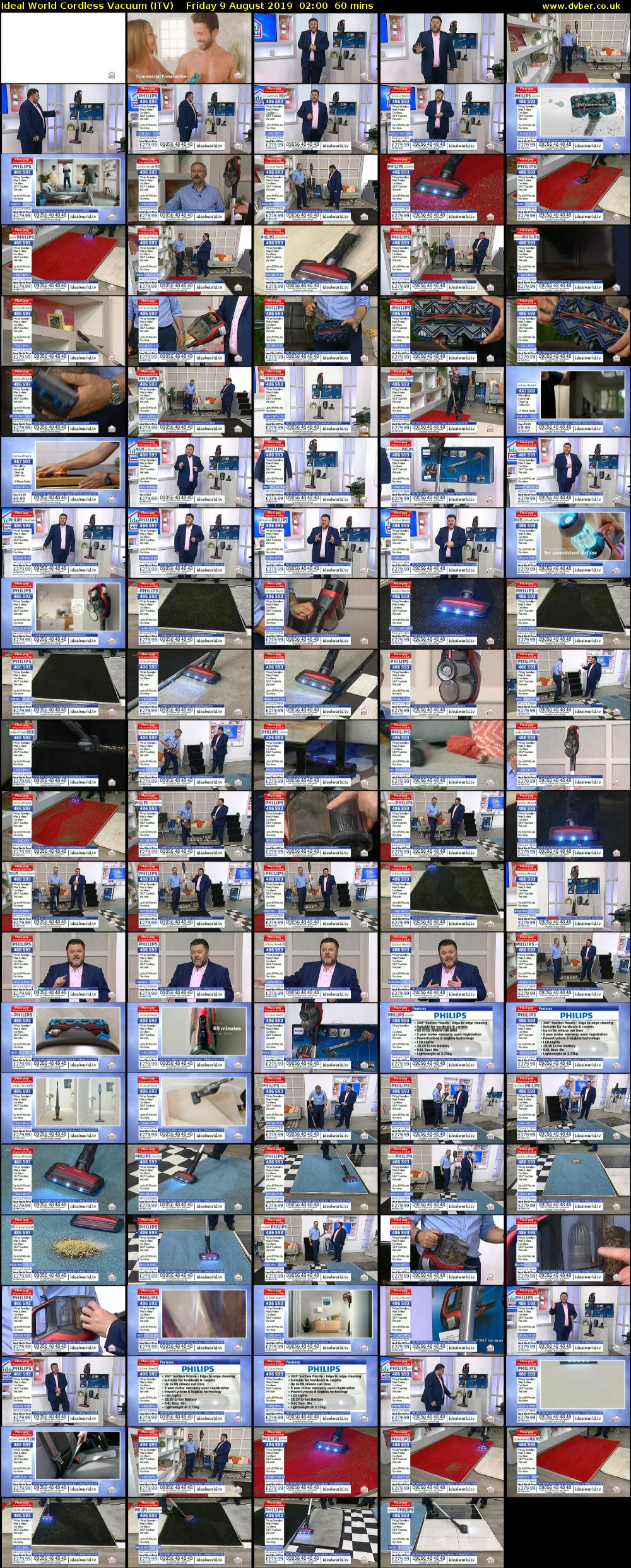 Ideal World Cordless Vacuum (ITV) Friday 9 August 2019 02:00 - 03:00