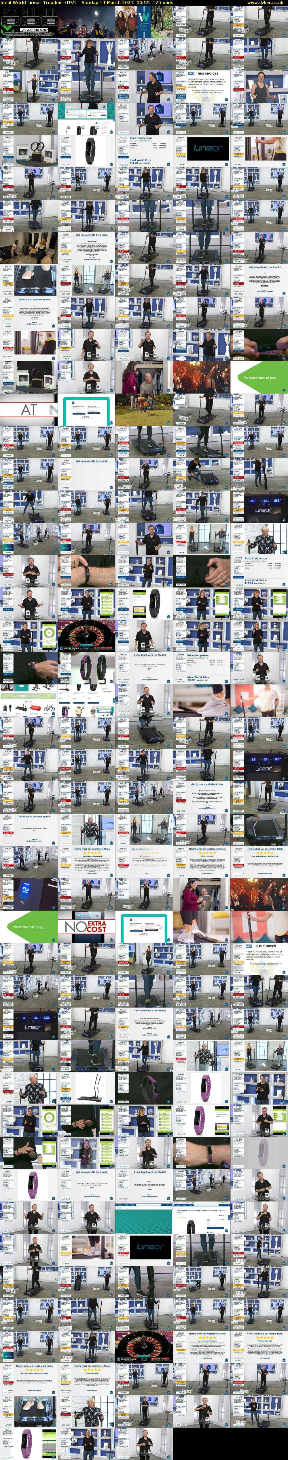 Ideal World Linear Treadmill (ITV) Sunday 14 March 2021 00:55 - 03:00