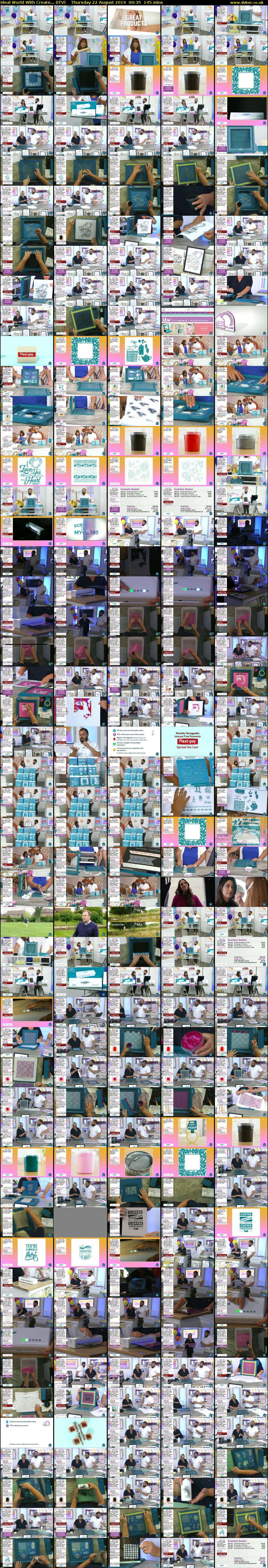 Ideal World With Create... (ITV) Thursday 22 August 2019 00:35 - 03:00