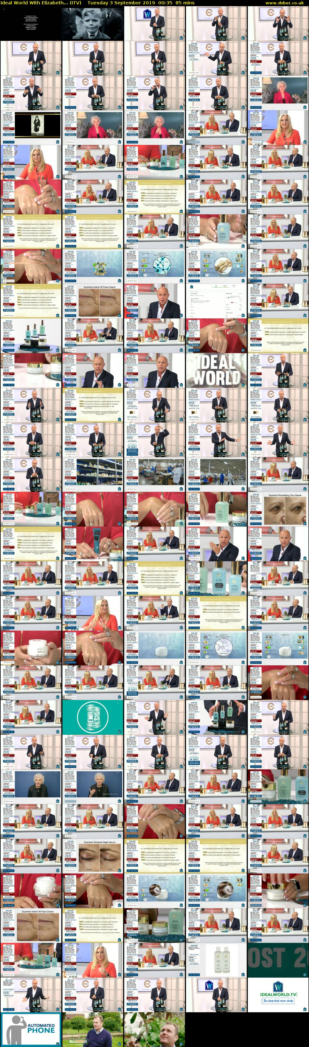 Ideal World With Elizabeth... (ITV) Tuesday 3 September 2019 00:35 - 02:00