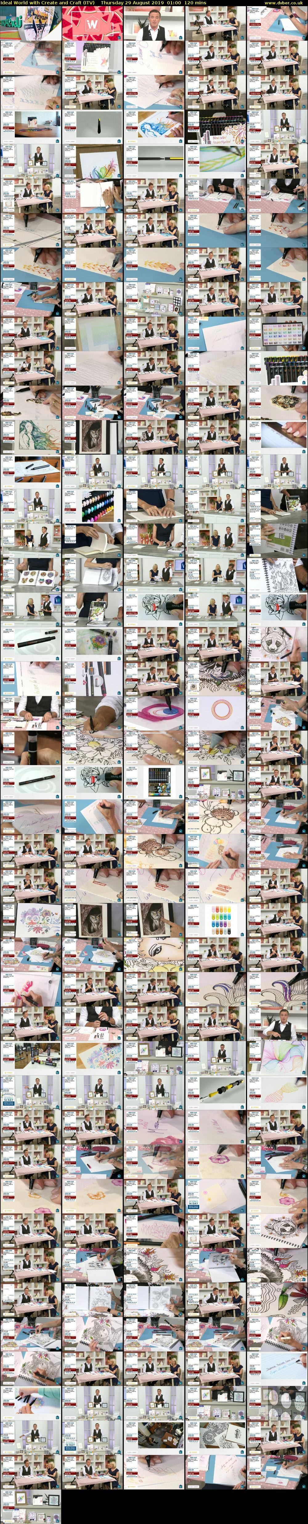 Ideal World with Create and Craft (ITV) Thursday 29 August 2019 01:00 - 03:00