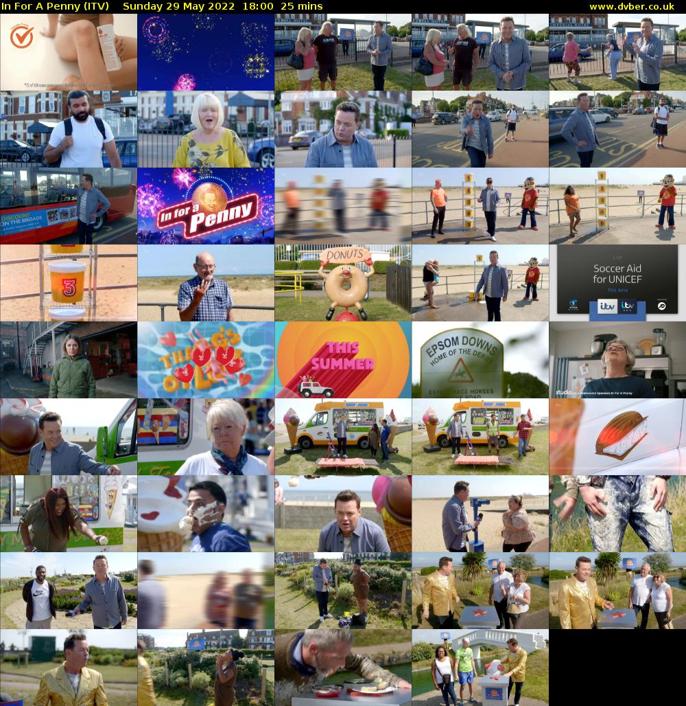 In For A Penny (ITV) Sunday 29 May 2022 18:00 - 18:25