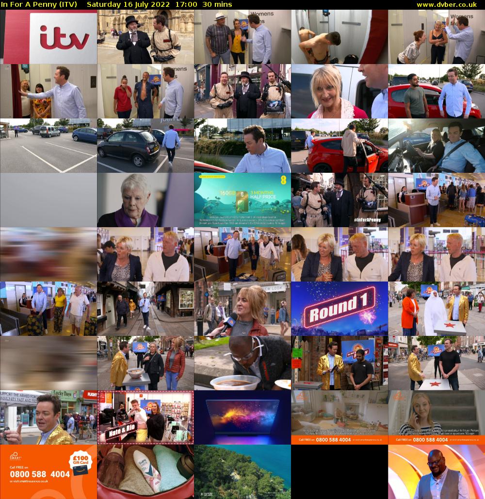 In For A Penny (ITV) Saturday 16 July 2022 17:00 - 17:30