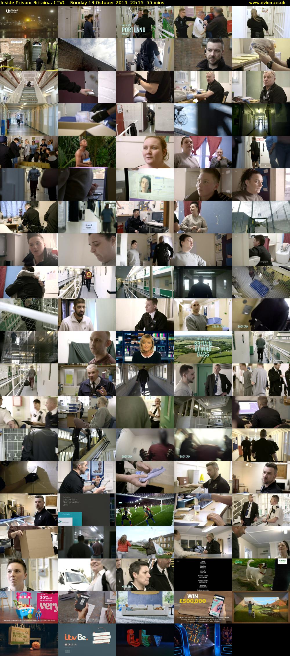 Inside Prison: Britain... (ITV) Sunday 13 October 2019 22:15 - 23:10