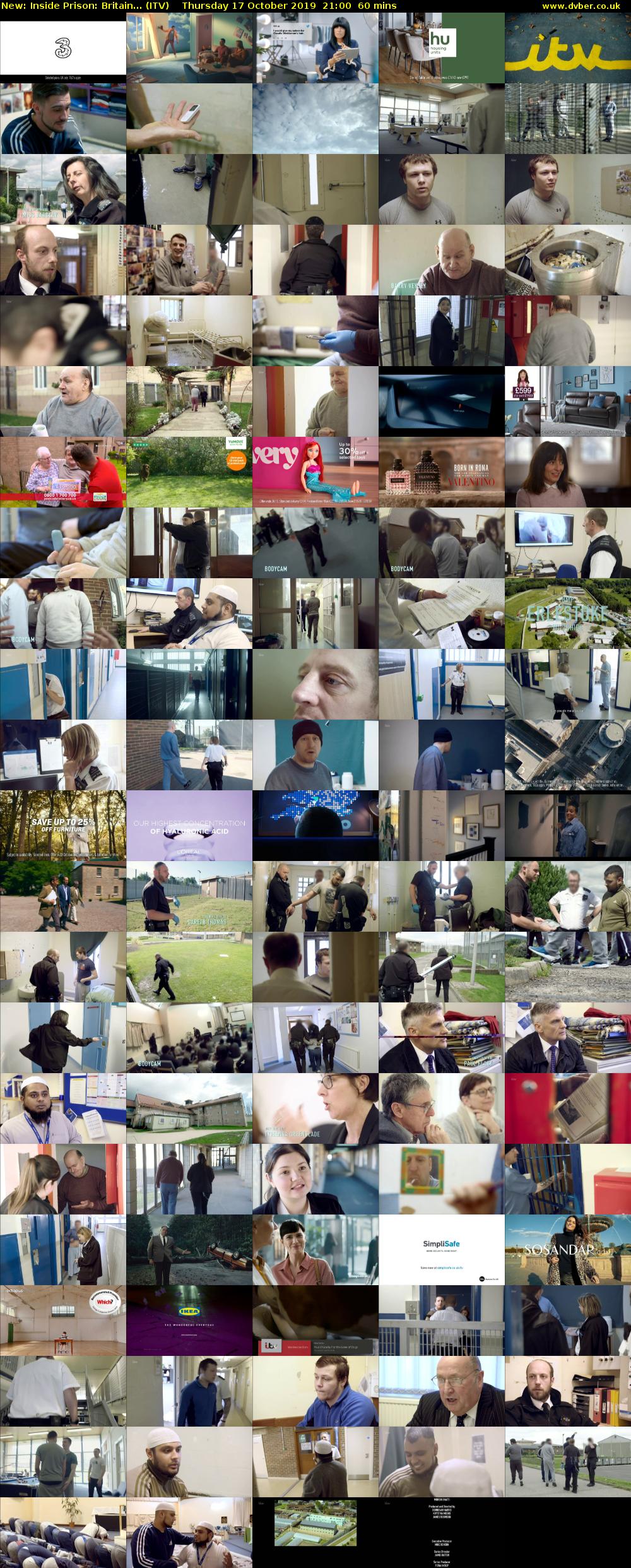 Inside Prison: Britain... (ITV) Thursday 17 October 2019 21:00 - 22:00