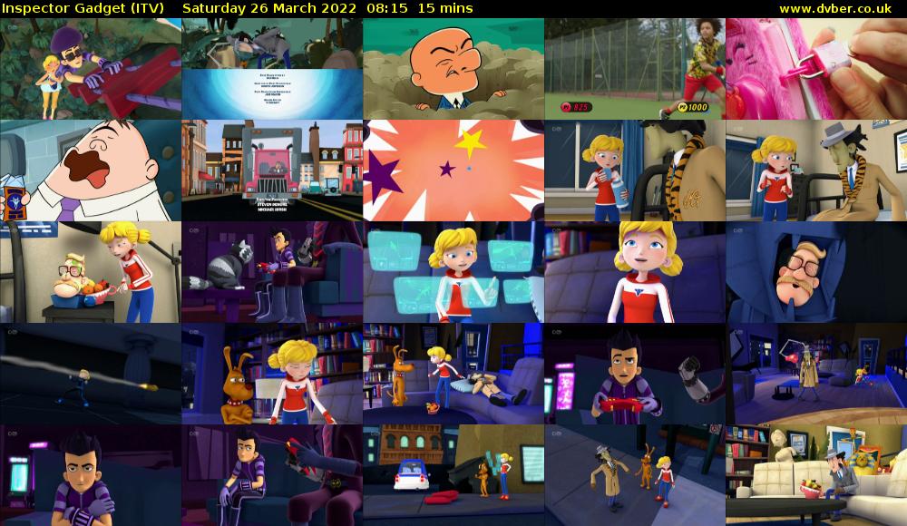 Inspector Gadget (ITV) Saturday 26 March 2022 08:15 - 08:30