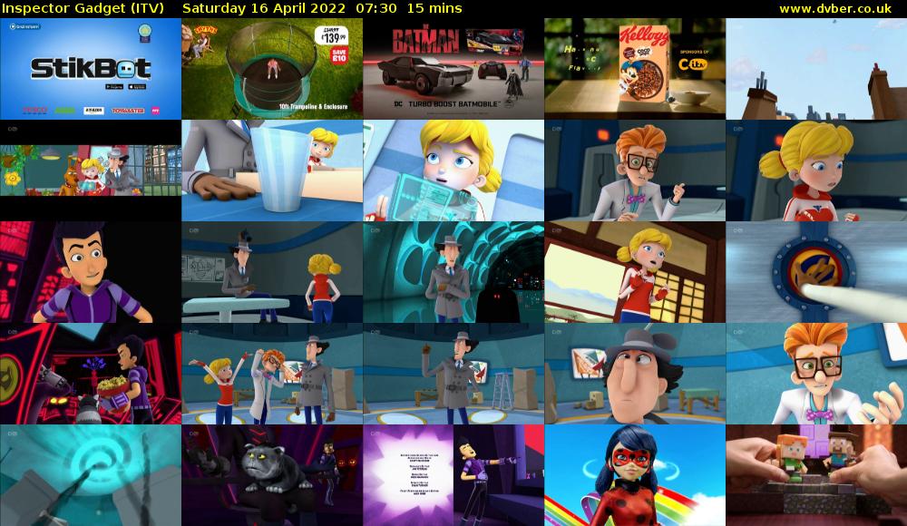 Inspector Gadget (ITV) Saturday 16 April 2022 07:30 - 07:45
