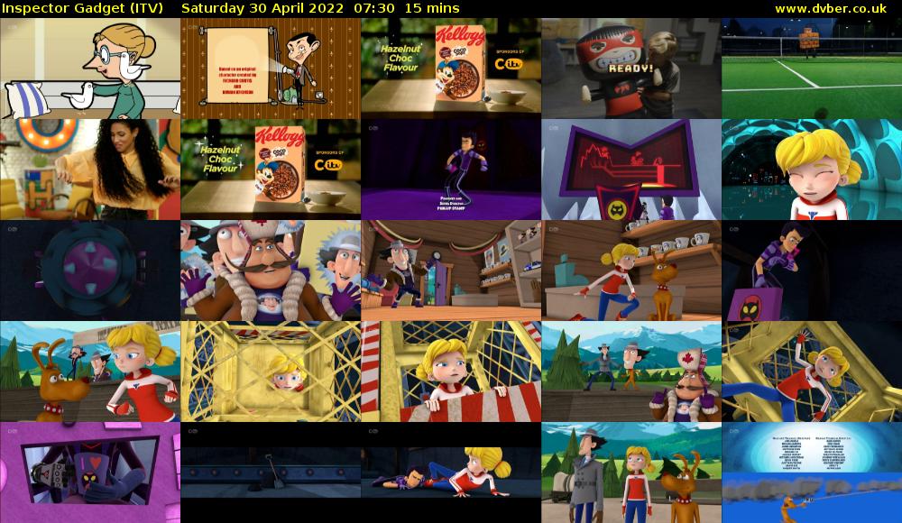 Inspector Gadget (ITV) Saturday 30 April 2022 07:30 - 07:45