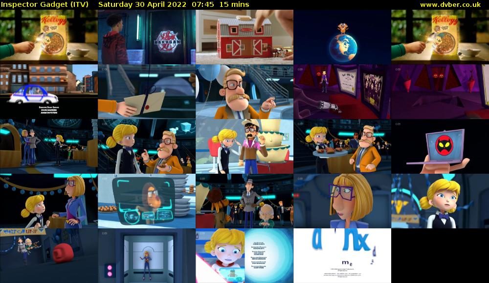 Inspector Gadget (ITV) Saturday 30 April 2022 07:45 - 08:00