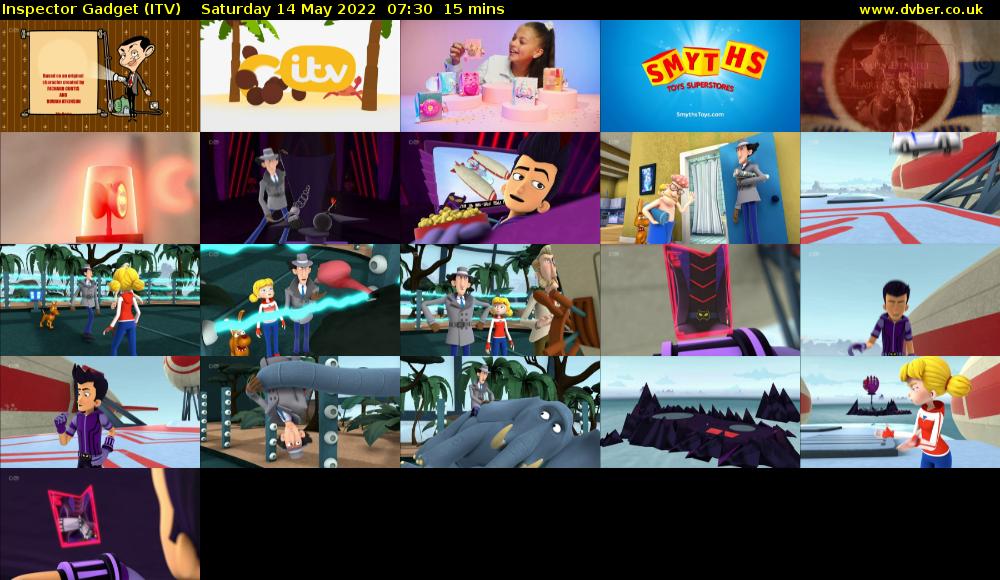 Inspector Gadget (ITV) Saturday 14 May 2022 07:30 - 07:45