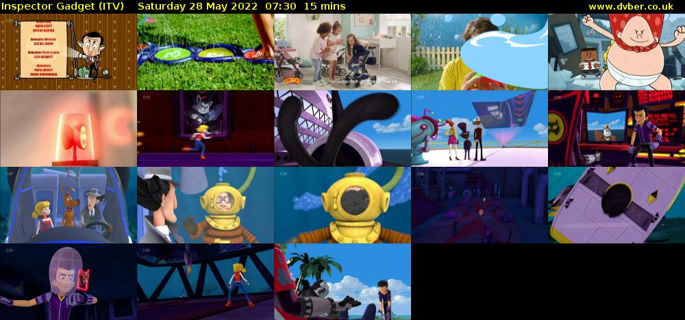 Inspector Gadget (ITV) Saturday 28 May 2022 07:30 - 07:45