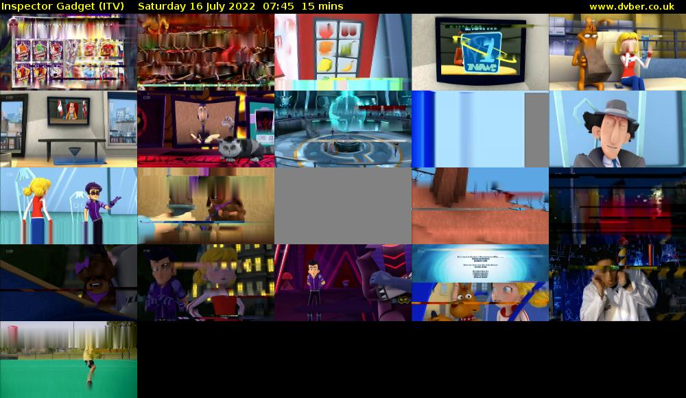 Inspector Gadget (ITV) Saturday 16 July 2022 07:45 - 08:00