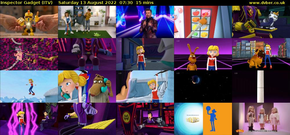 Inspector Gadget (ITV) Saturday 13 August 2022 07:30 - 07:45