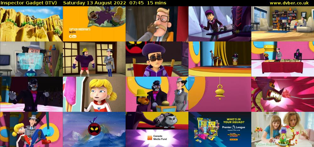 Inspector Gadget (ITV) Saturday 13 August 2022 07:45 - 08:00