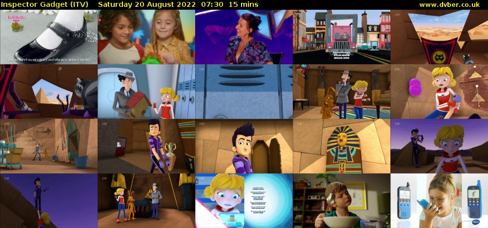 Inspector Gadget (ITV) Saturday 20 August 2022 07:30 - 07:45