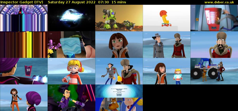 Inspector Gadget (ITV) Saturday 27 August 2022 07:30 - 07:45
