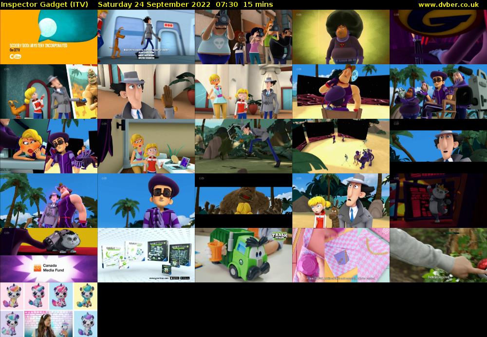 Inspector Gadget (ITV) Saturday 24 September 2022 07:30 - 07:45