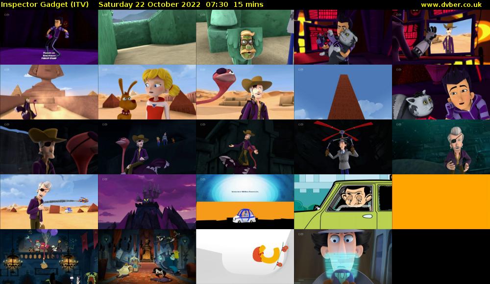Inspector Gadget (ITV) Saturday 22 October 2022 07:30 - 07:45