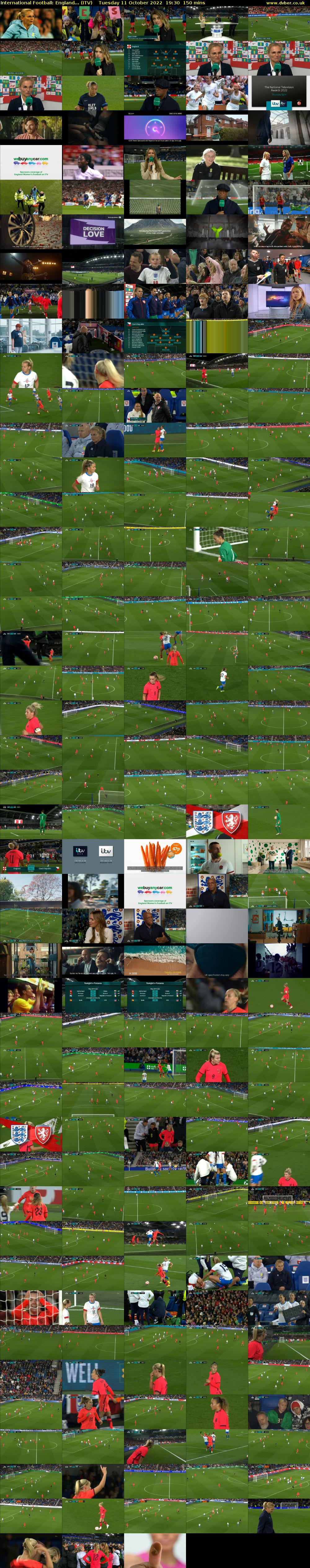 International Football: England... (ITV) Tuesday 11 October 2022 19:30 - 22:00
