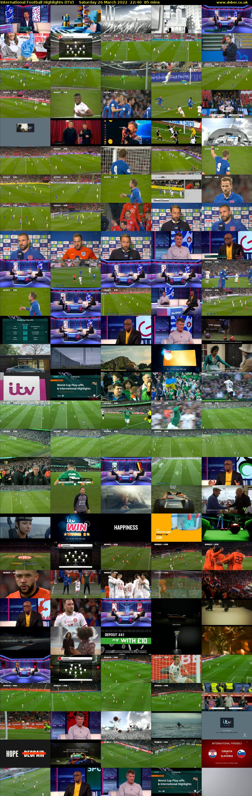 International Football Highlights (ITV) Saturday 26 March 2022 22:40 - 00:05