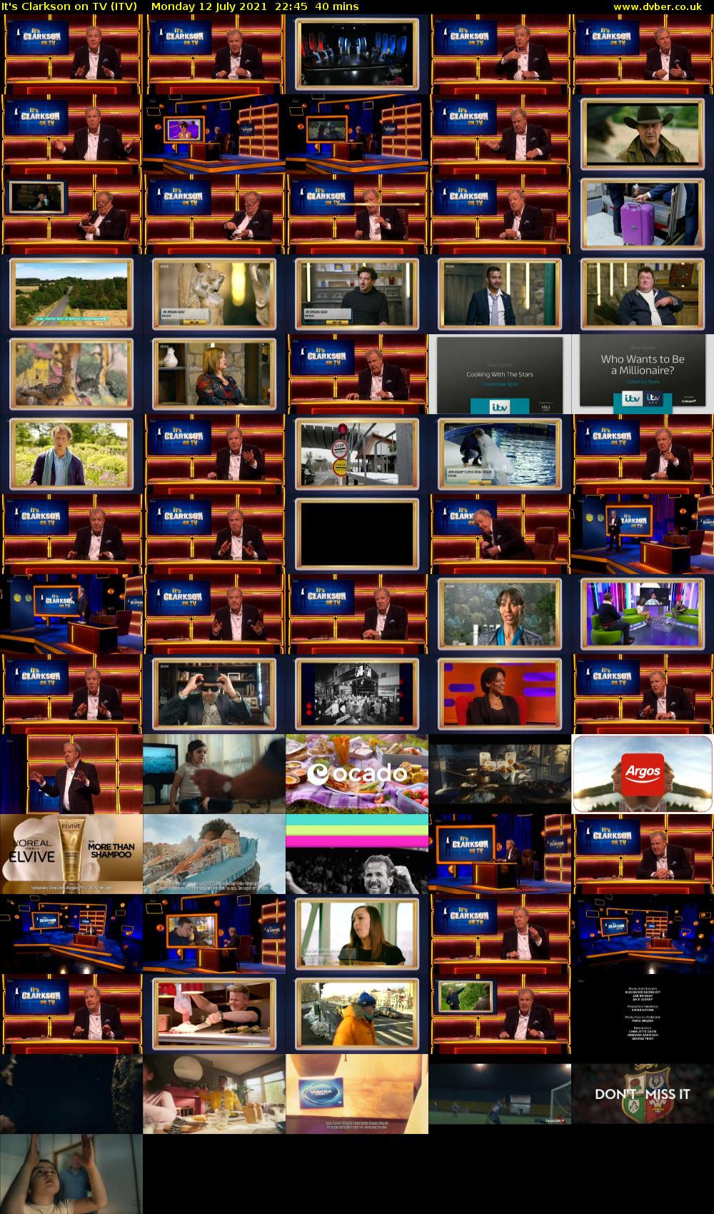 It's Clarkson on TV (ITV) Monday 12 July 2021 22:45 - 23:25