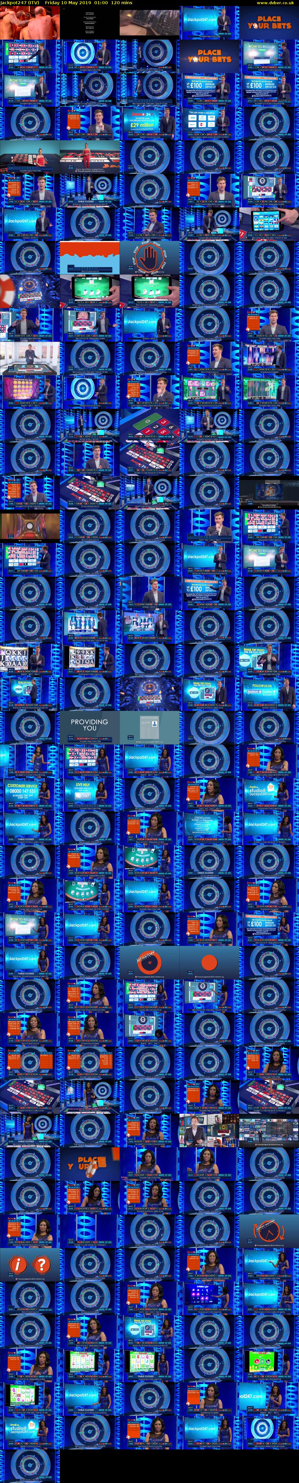 Jackpot247 (ITV) Friday 10 May 2019 01:00 - 03:00