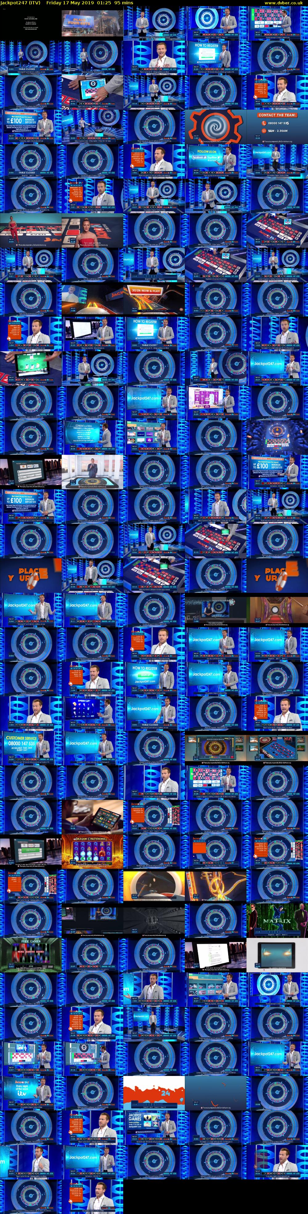 Jackpot247 (ITV) Friday 17 May 2019 01:25 - 03:00