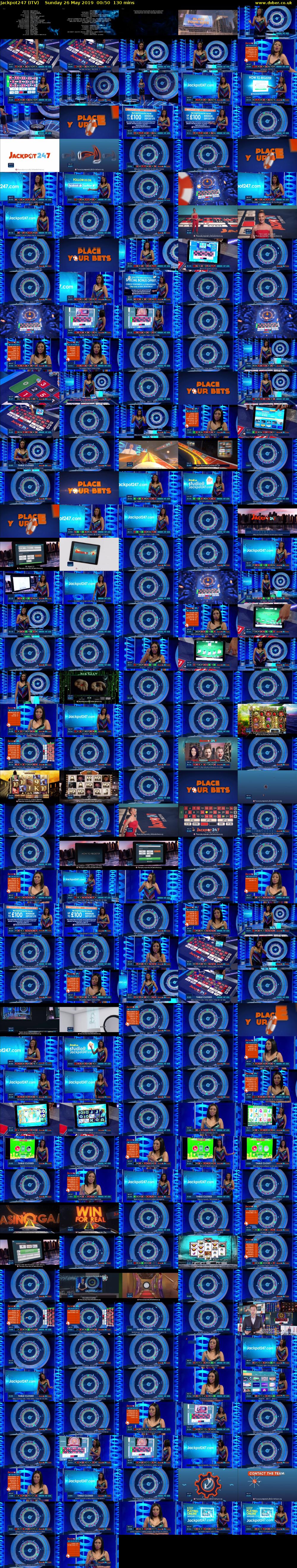 Jackpot247 (ITV) Sunday 26 May 2019 00:50 - 03:00