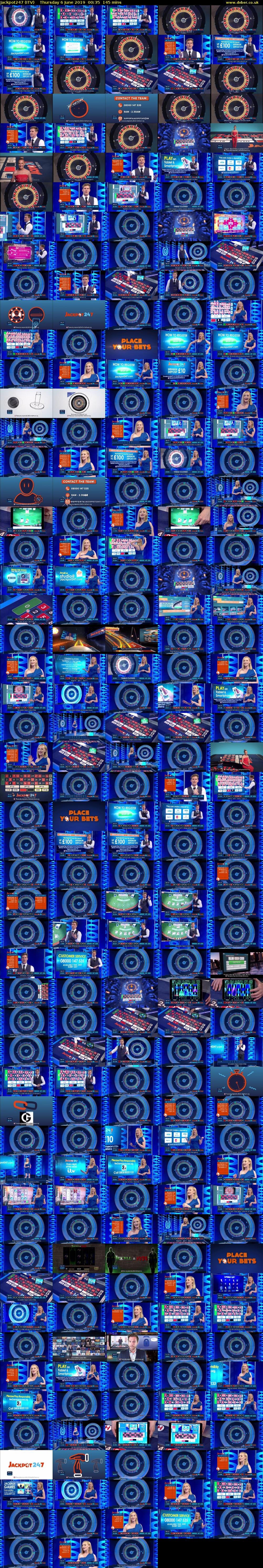 Jackpot247 (ITV) Thursday 6 June 2019 00:35 - 03:00