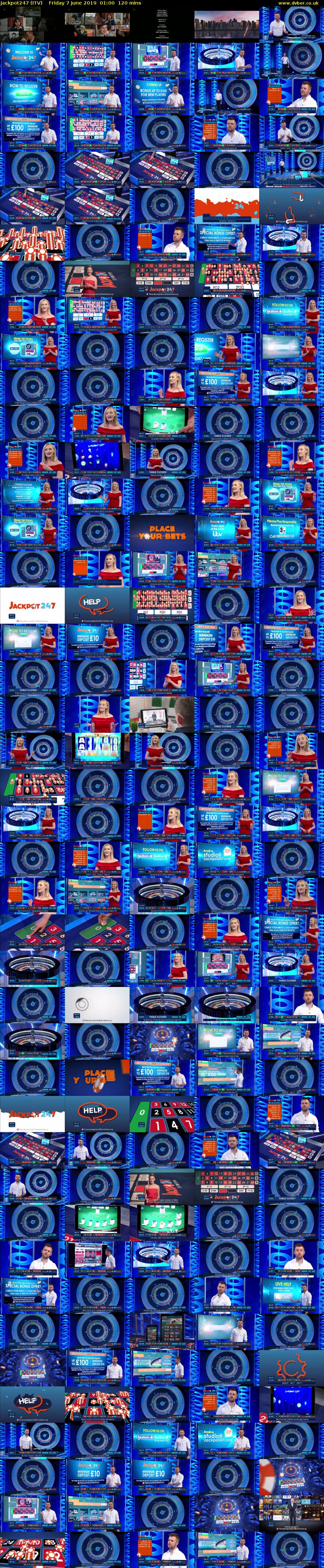 Jackpot247 (ITV) Friday 7 June 2019 01:00 - 03:00