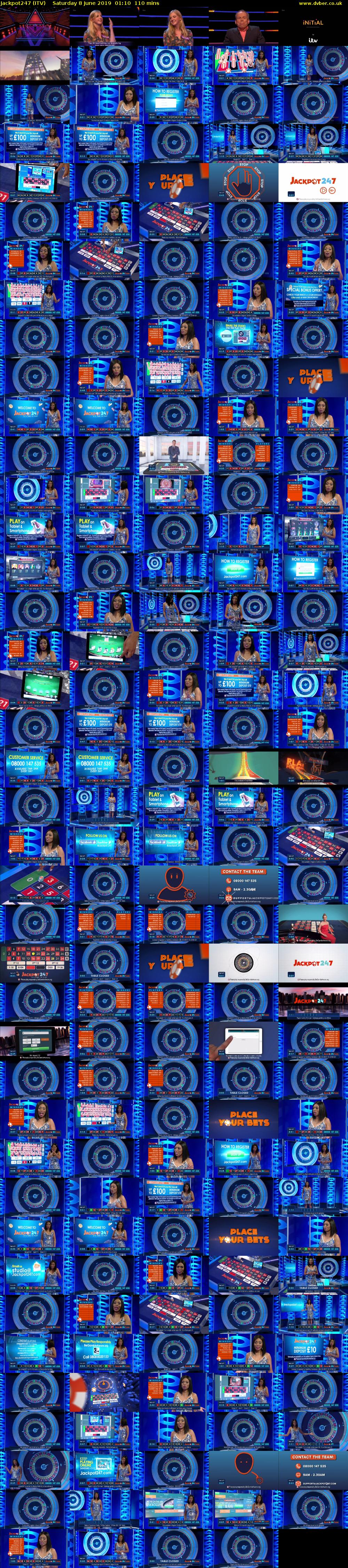 Jackpot247 (ITV) Saturday 8 June 2019 01:10 - 03:00