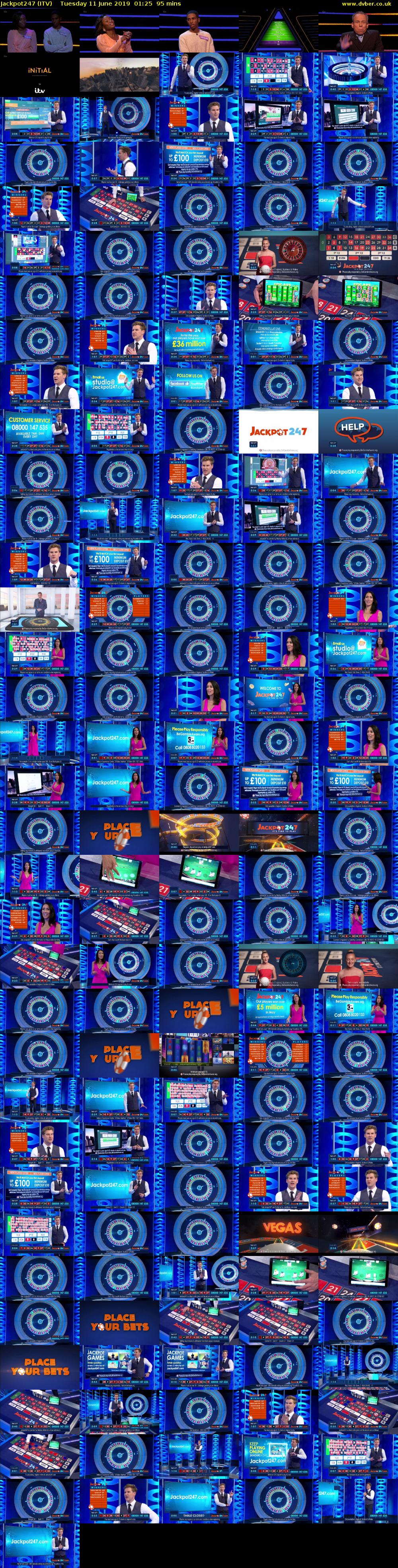 Jackpot247 (ITV) Tuesday 11 June 2019 01:25 - 03:00