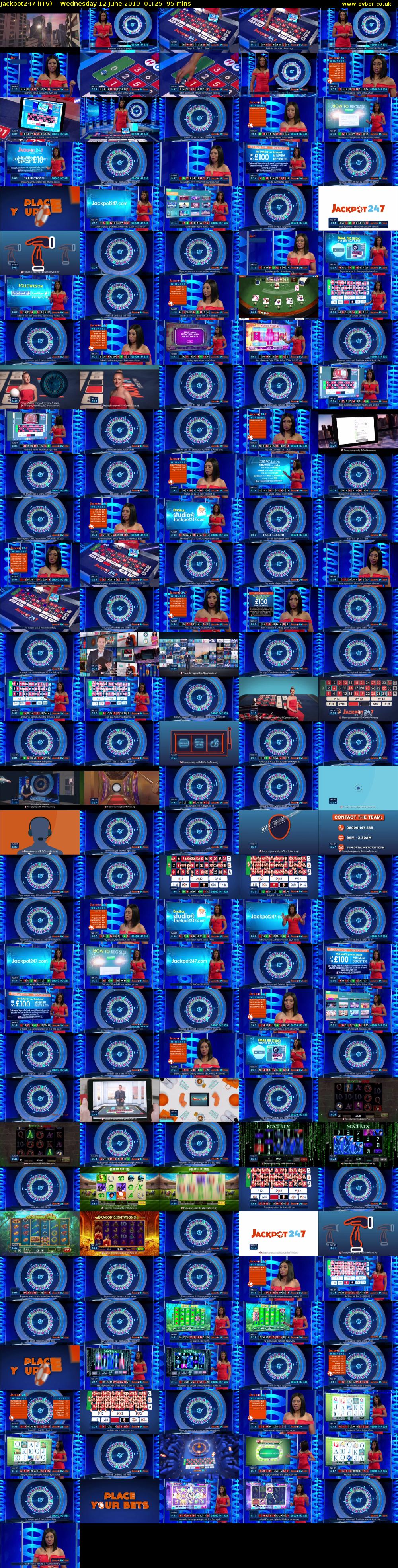 Jackpot247 (ITV) Wednesday 12 June 2019 01:25 - 03:00