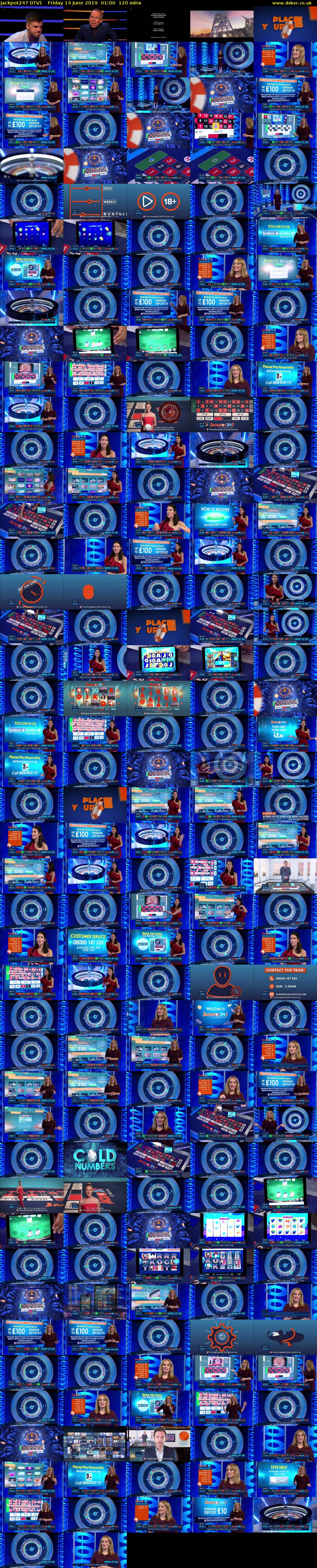 Jackpot247 (ITV) Friday 14 June 2019 01:00 - 03:00