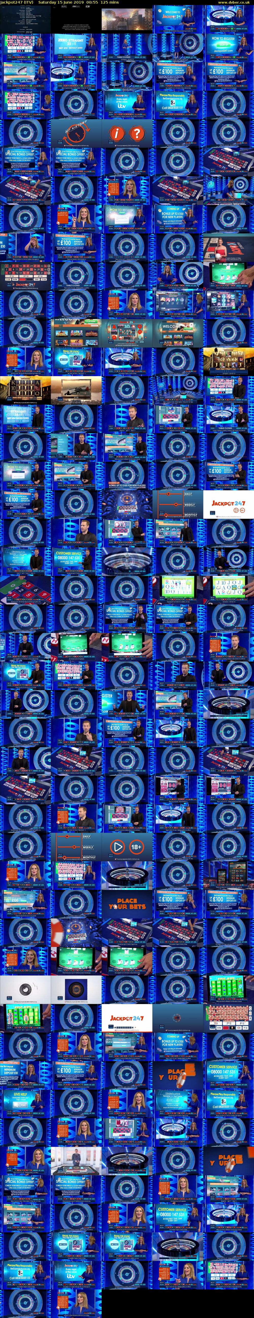 Jackpot247 (ITV) Saturday 15 June 2019 00:55 - 03:00