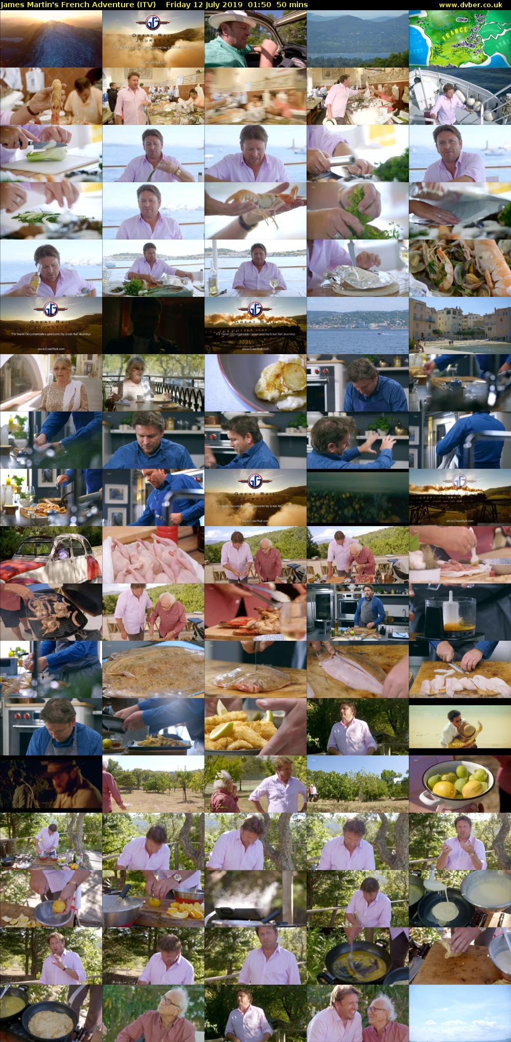 James Martin's French Adventure (ITV) Friday 12 July 2019 01:50 - 02:40