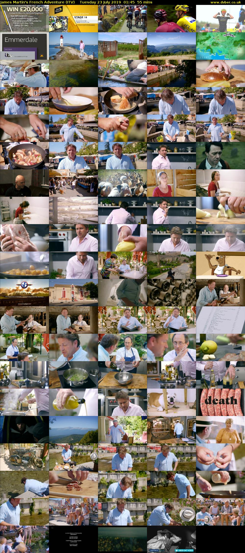 James Martin's French Adventure (ITV) Tuesday 23 July 2019 01:45 - 02:40