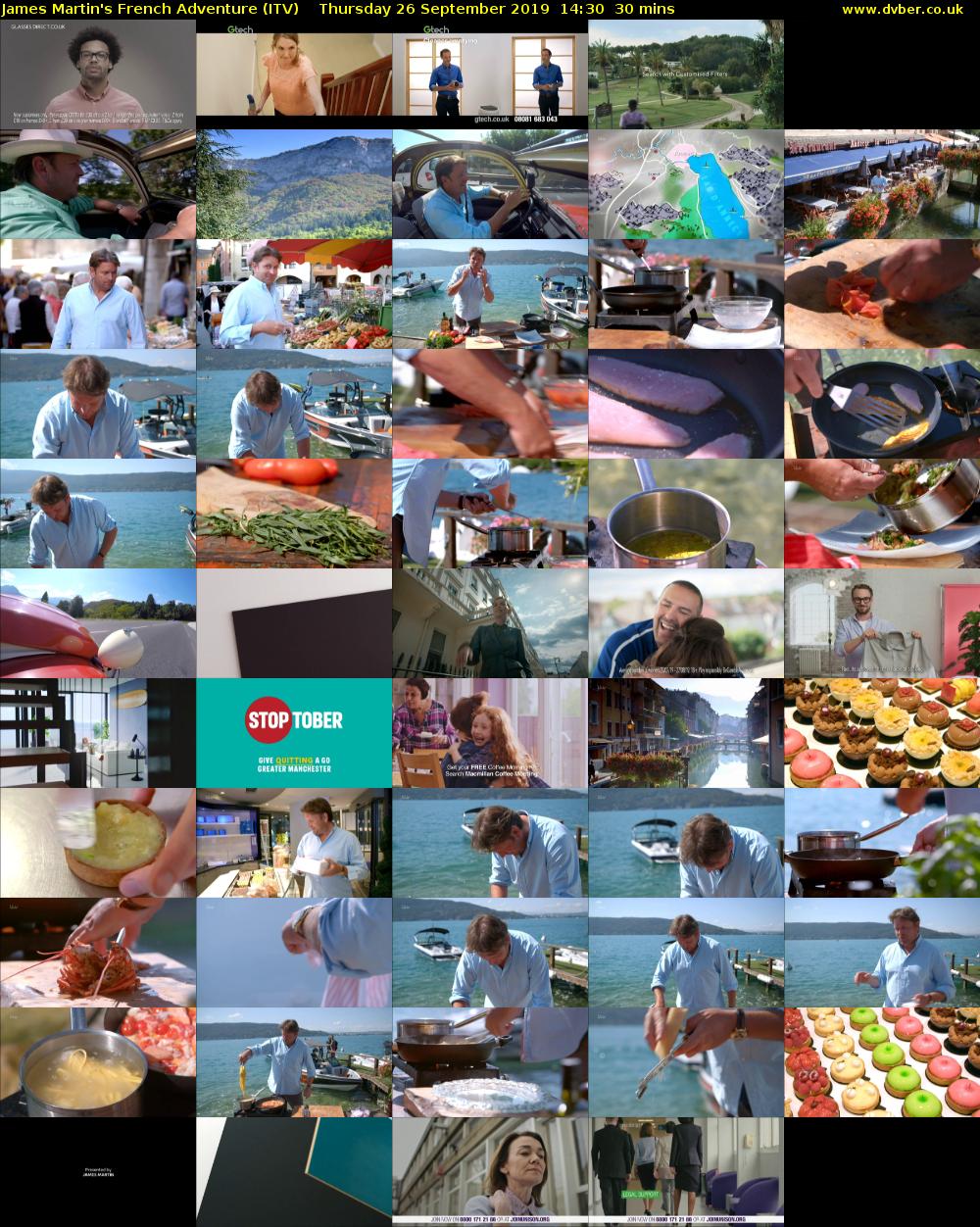 James Martin's French Adventure (ITV) Thursday 26 September 2019 14:30 - 15:00