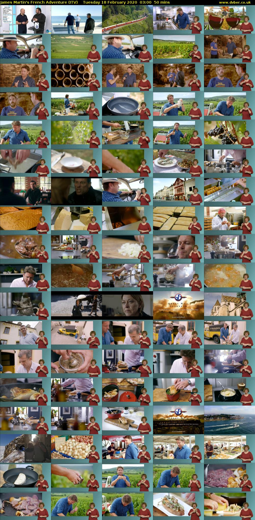 James Martin's French Adventure (ITV) Tuesday 18 February 2020 03:00 - 03:50