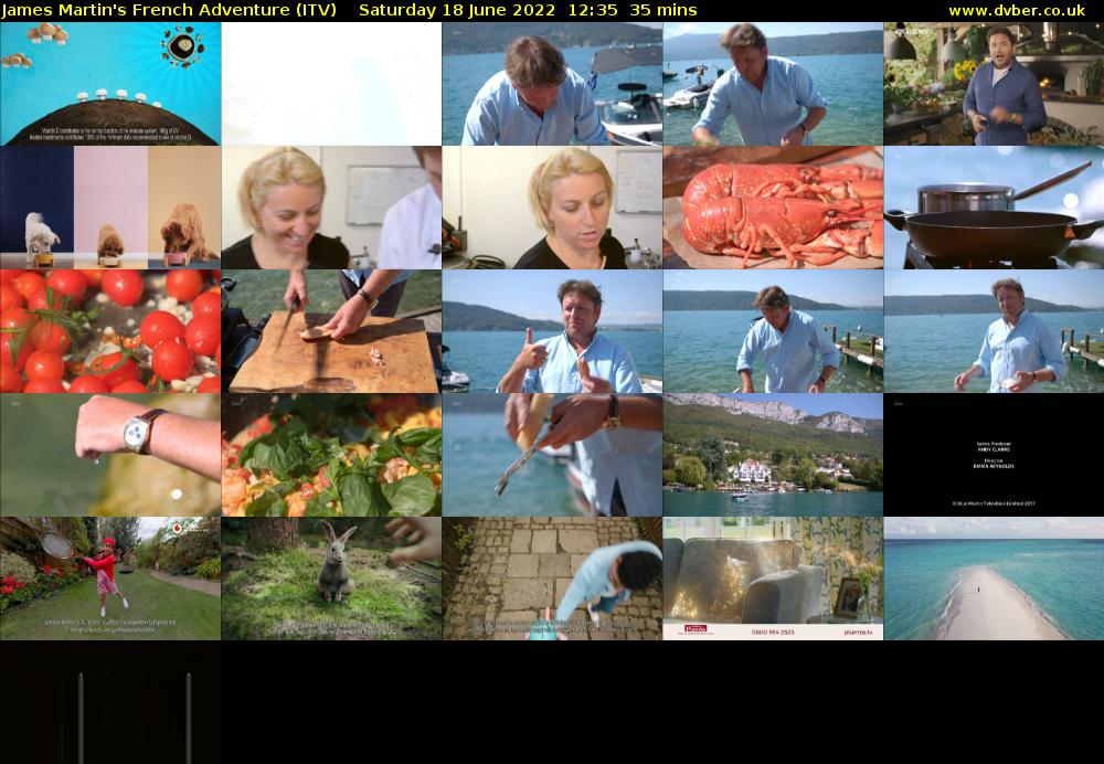 James Martin's French Adventure (ITV) Saturday 18 June 2022 12:35 - 13:10