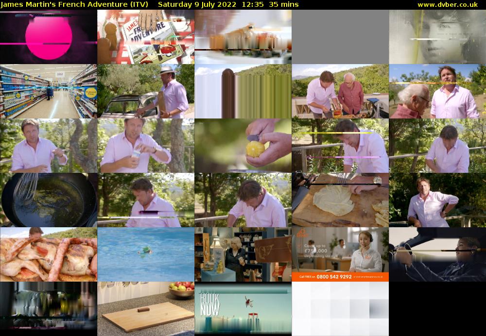 James Martin's French Adventure (ITV) Saturday 9 July 2022 12:35 - 13:10