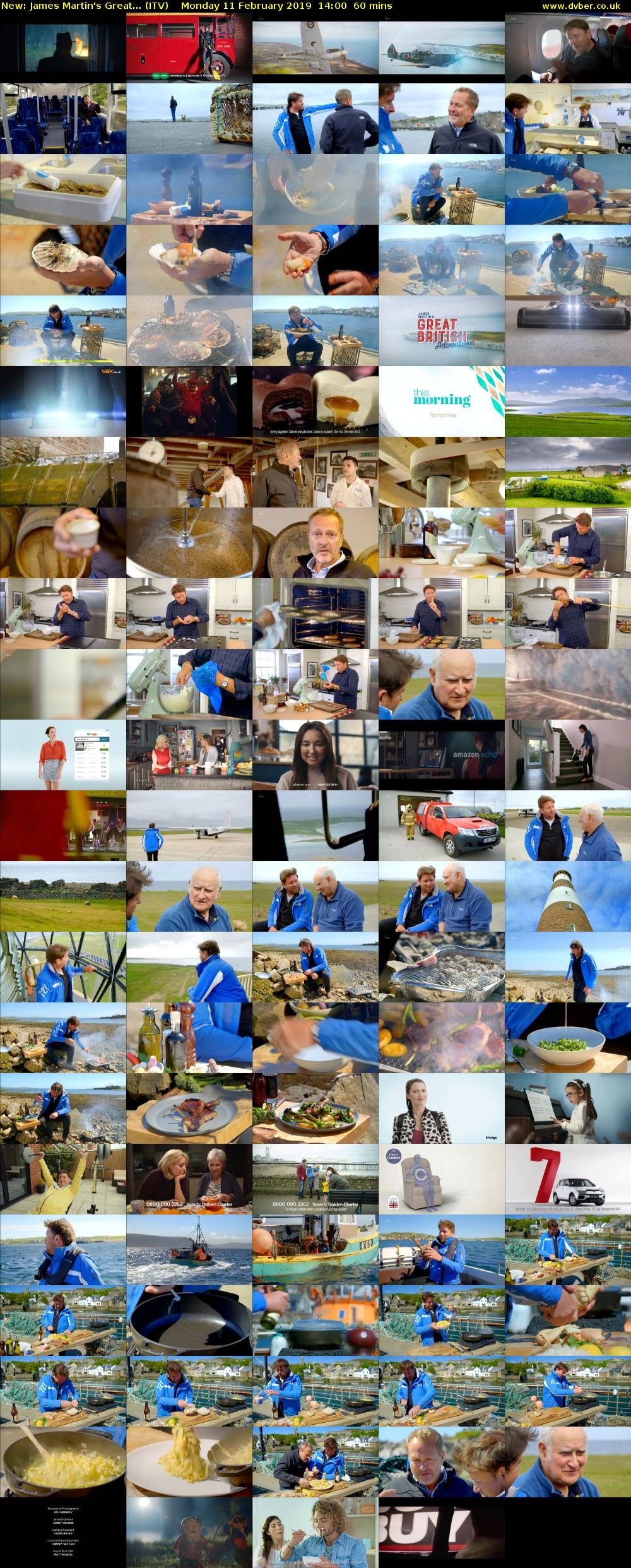James Martin's Great... (ITV) Monday 11 February 2019 14:00 - 15:00