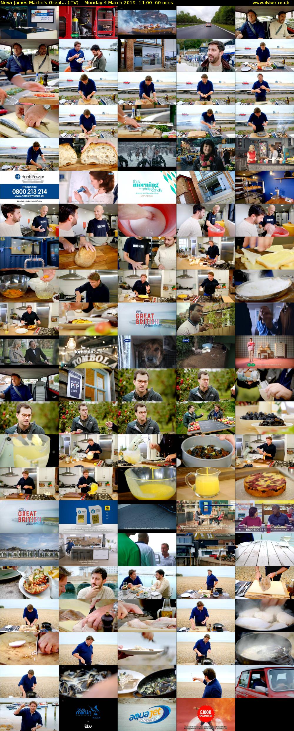 James Martin's Great... (ITV) Monday 4 March 2019 14:00 - 15:00