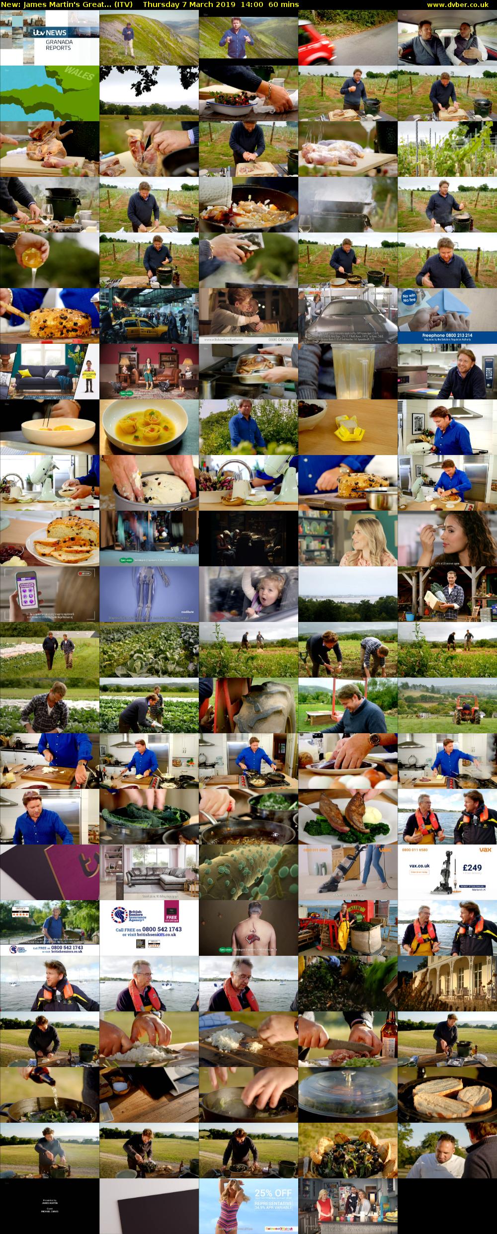 James Martin's Great... (ITV) Thursday 7 March 2019 14:00 - 15:00