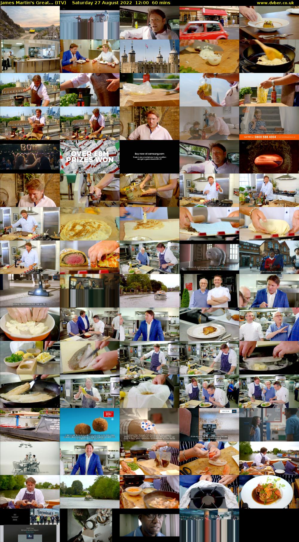 James Martin's Great... (ITV) Saturday 27 August 2022 12:00 - 13:00