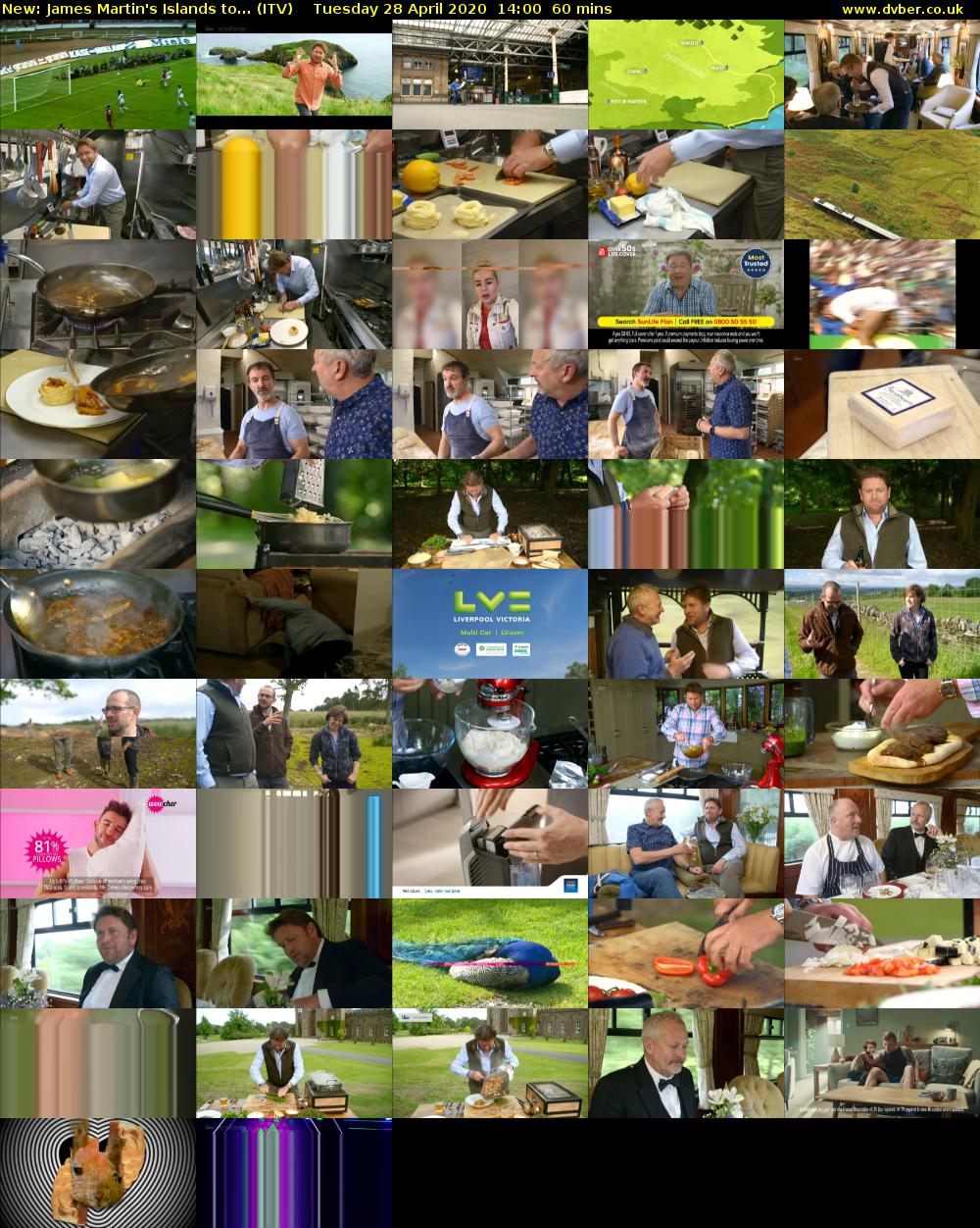 James Martin's Islands to... (ITV) Tuesday 28 April 2020 14:00 - 15:00