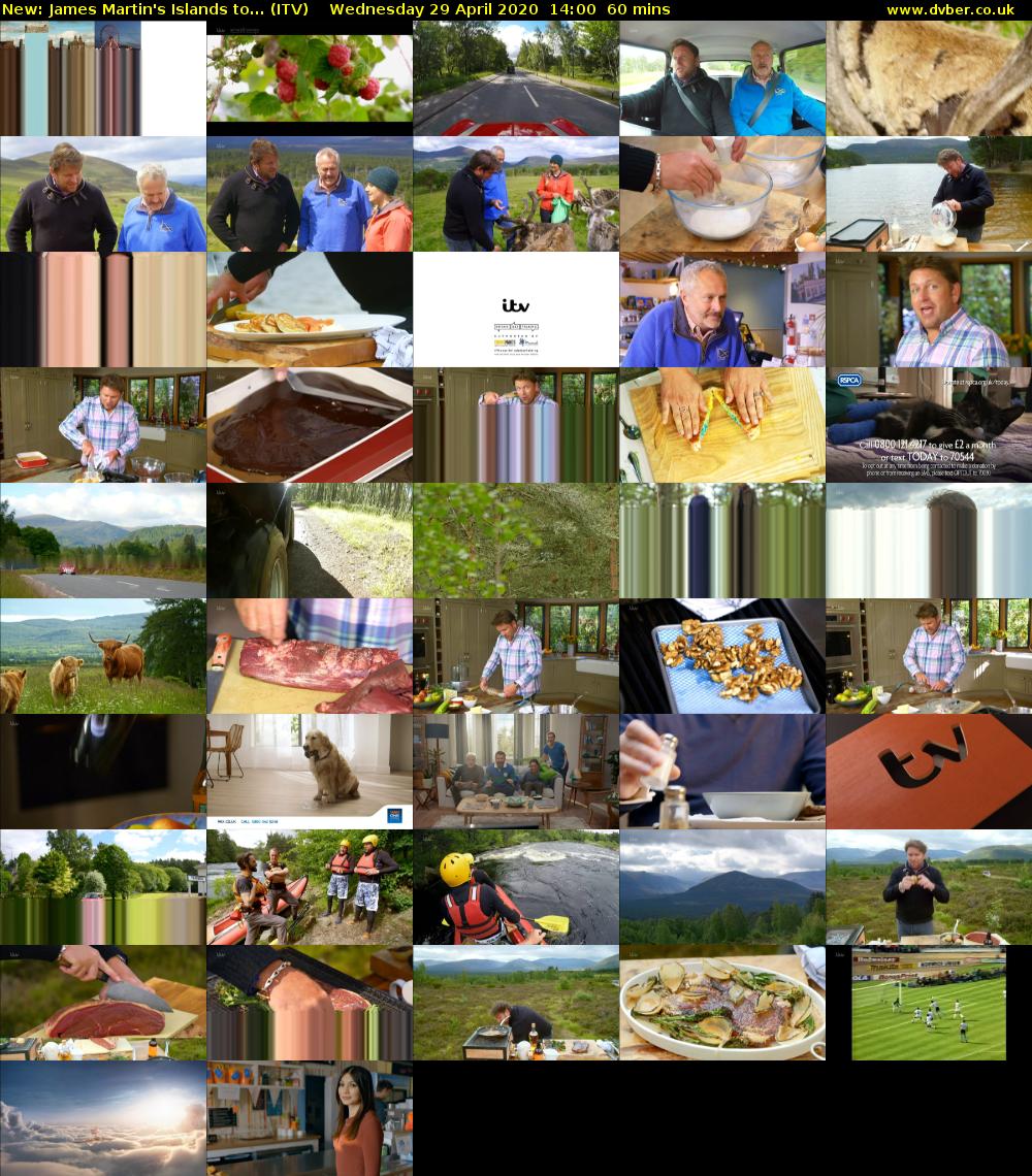 James Martin's Islands to... (ITV) Wednesday 29 April 2020 14:00 - 15:00