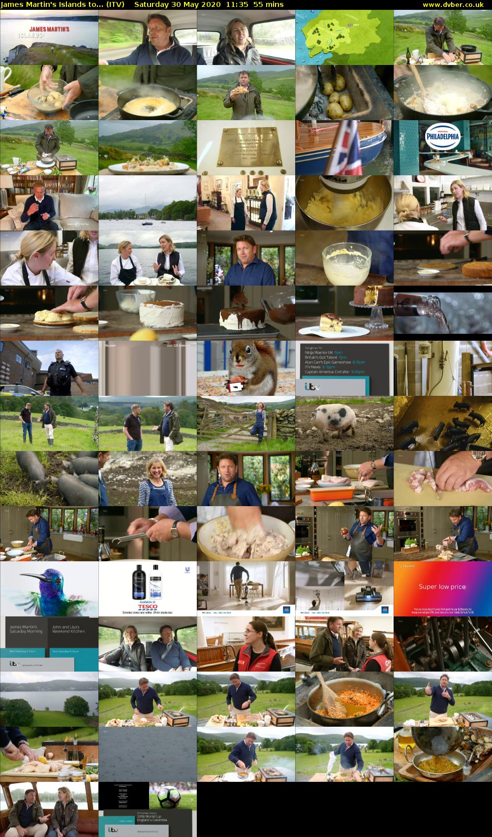 James Martin's Islands to... (ITV) Saturday 30 May 2020 11:35 - 12:30