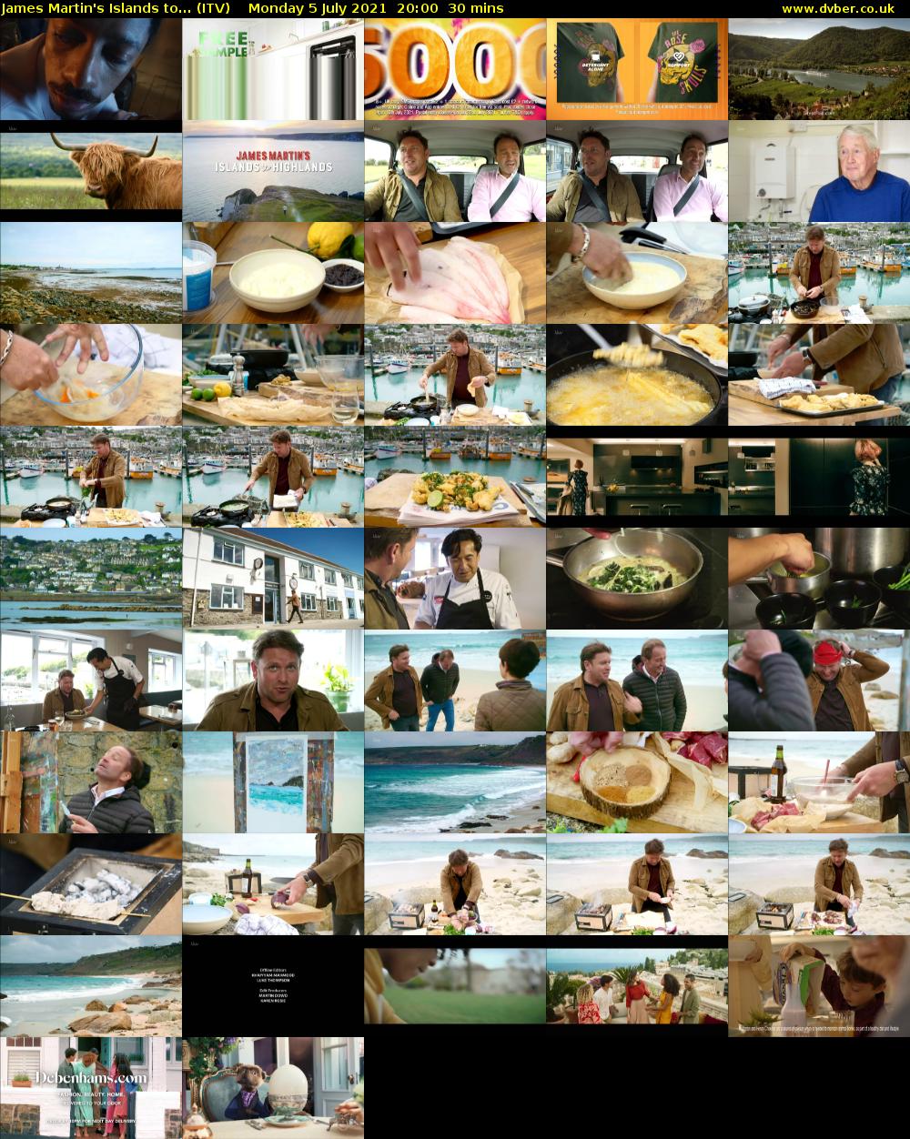 James Martin's Islands to... (ITV) Monday 5 July 2021 20:00 - 20:30